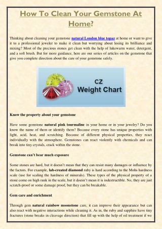 How To Clean Your Gemstone At Home?