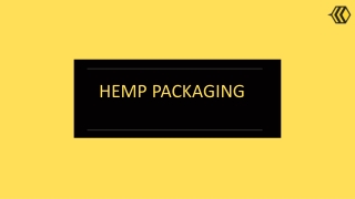 Hemp Packaging