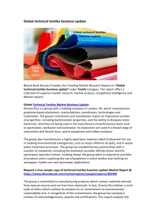 Global  technical textiles business update