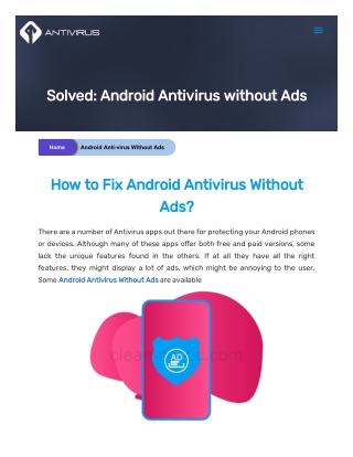 Here's the Free Android Antivirus without Ads [2021]