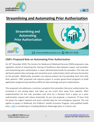 Streamlining and Automating Prior Authorization