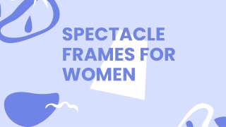 Spectacle Frames For Women - Correctlens