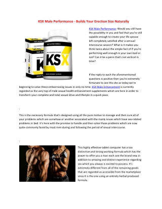 Increase Testosterone Level In The Body - KSX Male Performance