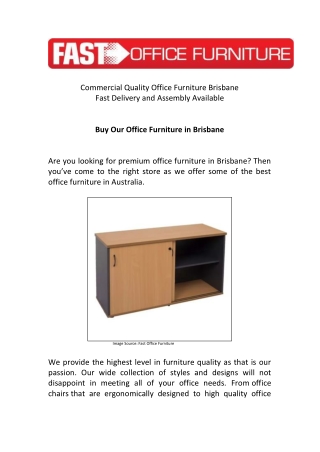 Shop Our Office Furniture at Brisbane - Fast Office Furniture