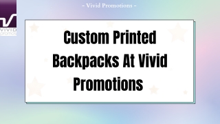 Shop Promotional Backpacks - Vivid Promotions