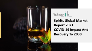 Spirits Market 2021, Global Analysis, Emerging Opportunities And Forecast 2025