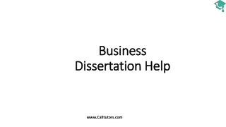buisness dissertation help