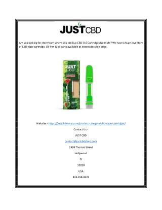 Vape Cartridge | Justcbdstore.com