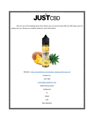 CBD Juice | justcbdstore.com