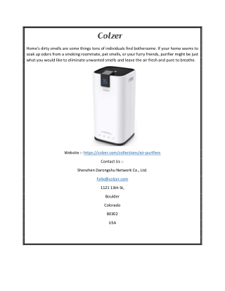 Air Purifier For Large Room USA | Colzer