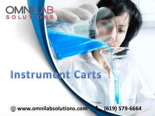 Instrument carts design for Mass spec lab and biotech lab: OMNI Lab Solutions