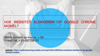 Hoe websites blokkeren op Google Chrome mobiel?