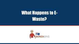 What Happens to E-Waste?