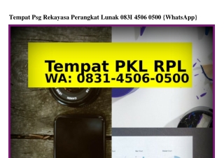 Tempat Psg Rekayasa Perangkat Lunak O83I-45O6-O5OO[WhatsApp]