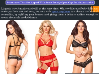 Sexy Open Cup Bras in Australia - Lingerie Seduction