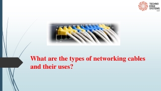 What are the Types of Networking Cables and their Uses?