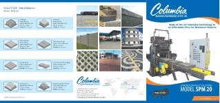 CONCRETE MACHINERY | Columbia Machine Engineering | SPM 20
