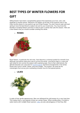 5 Best Types of Winter Flowers to Consider Buying as a Gift