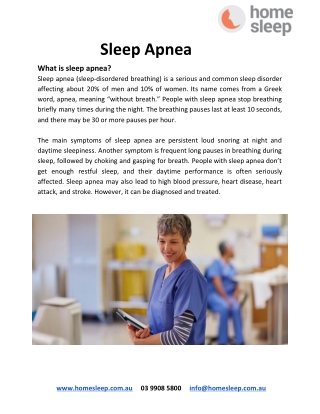 Home Sleep Test For Sleep Apnea