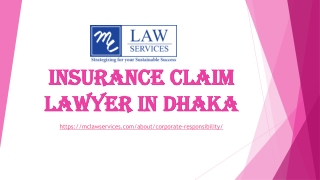 Insurance claim lawyer in Dhaka