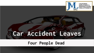 Car Accident Leaves Four People Dead