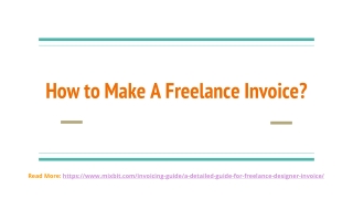 How to Make A Freelance Invoice