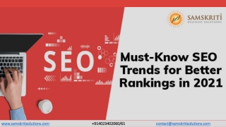 Must Know SEO Trends for Better Rankings in 2021