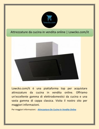 Attrezzature da cucina in vendita online | Lowcko.com/it