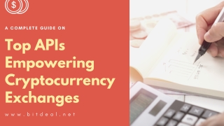 Top 5 Important API’s That Empowers A Cryptocurrency Exchange