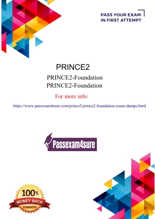 Go and Grab your PRINCE2-Foundation Dumps with 30% Flat Discount - PassExam4Sure