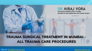 Trauma Surgical Treatment in Mumbai – All Trauma Care Procedures