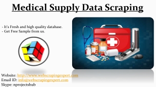 Medical Supply Data Scraping