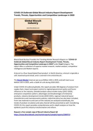 Global Biscuit Industry Research Report 2020-2025