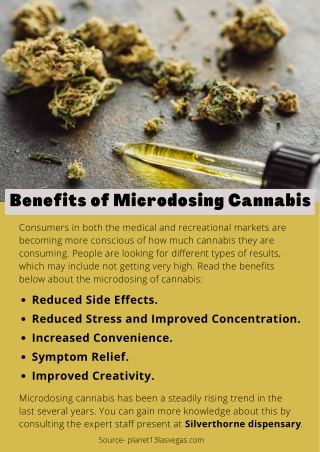 Benefits of Microdosing Cannabis