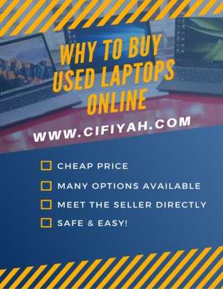 What’s the reason to buy used laptops online?