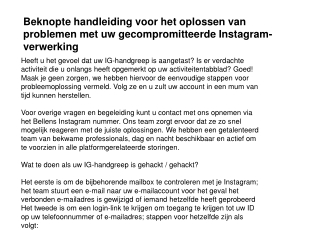 Instagram Klantenservice Nummer