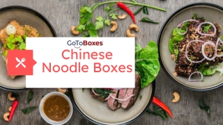 Chinese Noodle Boxes