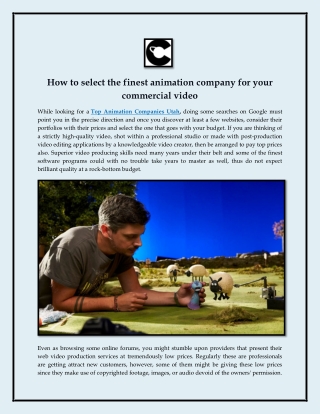 How_to_select_the_finest_animation_company_for_your_commercial_video