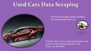 Used Cars Data Scraping