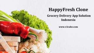 HappyFresh Clone App Grocery Business Solution