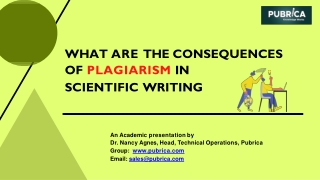 What are the consequences of plagiarism in scientific writing? – Pubrica