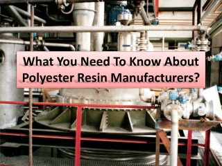 Polyester resin various list of applications & purposes