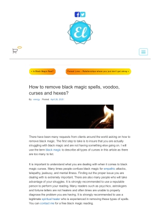 How to remove black magic spells, voodoo, curses and hexes?