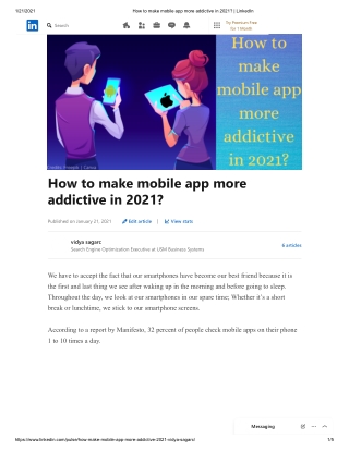 How to make mobile app more addictive in 2021?