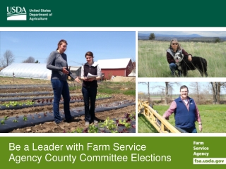 Be a Leader with Farm Service Agency County Committee Elections