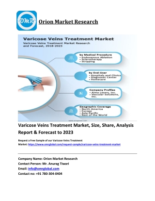 Varicose Veins Treatment Market Trends, Size, Competitive Analysis and Forecast 2018-2023