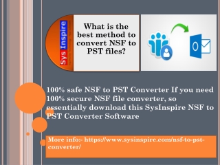 NSF to PST converter