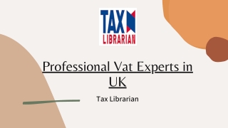 Professional Vat Experts in UK- Tax Librarian