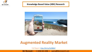 Augmented Reality Market Size Worth $89 billion by 2026 - KBV Research