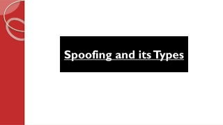 Spoofing and its Types